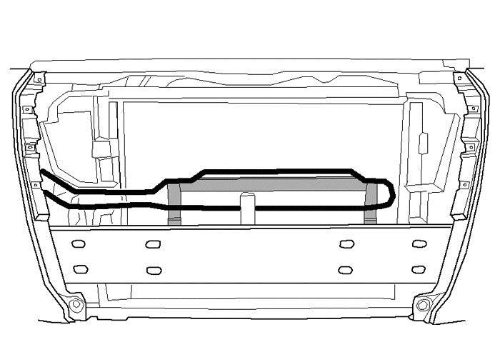 Driver/left side (Fig 7) Back of steel inner bumper illustrated.