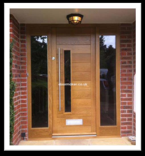 Our contemporary doors are made from solid wood.