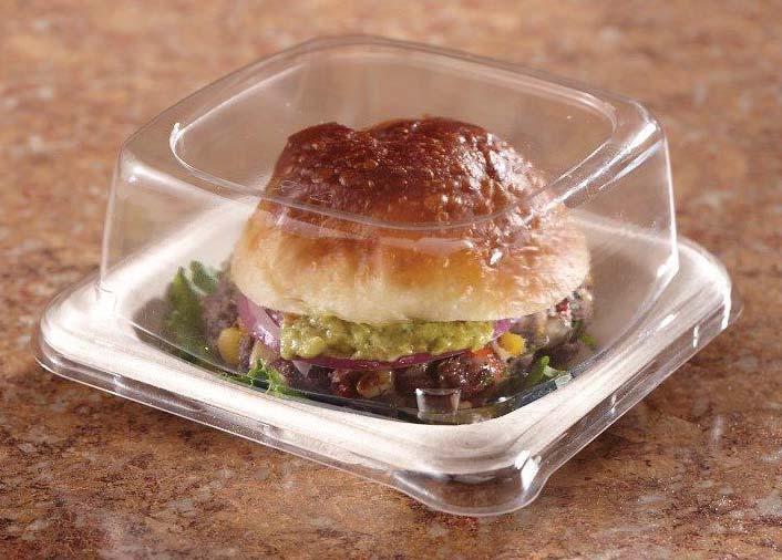 Pulp Small Sub 400408D300 Pulp Small Sandwich with Clear Lid 400606D300 & 530606D300 GRAB ATTENTION in any grab n go cooler.