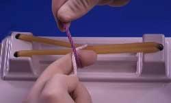 The sequence of throws illustrated is most commonly used for tying single suture strands.