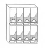 Modular Storage Racks The modular storage racks are designed for maximum convenience and versatility to meet the individual needs of a particular specialty, nurse, surgeon, or department.