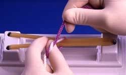 Surgeon's or Friction Knot Page 2 of 3 5 The loop is slid onto the