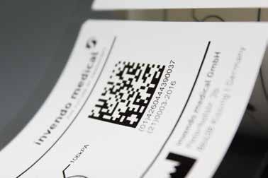 Due to the large amount of information the barcodes contain, our labels are also suitable for monitoring maintenance intervals or insurance purposes.