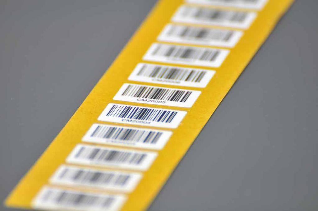 A special combination of labeling material and ink ribbon for thermal transfer printing means we can provide you solvent-resistant labels for a variety of difficult