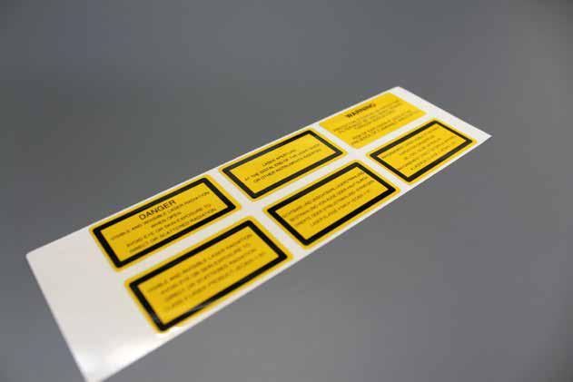 We offer a wide range of materials, from simple paper labels to scratch- and solvent-resistant high performance films with pressure