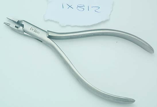 IX814 Tweed Arch Forming Plier Designed for forming square or rectangular wires. The blades are designed to be parallel at.020 opening.