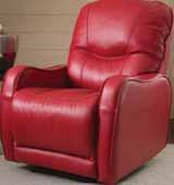 photo below) Small Scale Recliner With Padded Back, Sleek Arms