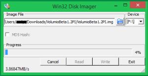 Unzip the image file from this download. On Windows, open the downloaded file in Windows explorer and click on Extract all.