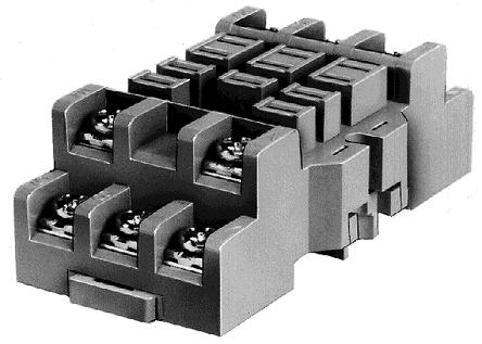 RE Series DIN Rail Mounting Accessories Part Numbers: DIN Rail/Surface Mount Sockets and Hold-Down Springs DIN Rail Mount Socket Applicable Hold-Down Springs Style Appearance Use with Part No.