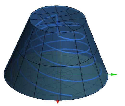 The UHF quadrifilar helix antenna geometry as a CAD file. The CAD file of the helix antenna shown in Fig.