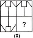 3. Which answer figure will complete the pattern in the question figure?