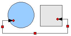 In the left-hand drawing below is a glue point in the circle with a left entry and one in the square with a right entry.