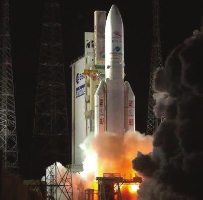 Kourou, French Guiana on Ariane 5 rocket