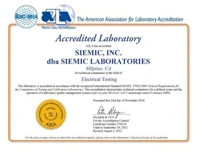 Page 31 of 58 Annex E SIEMIC ACCREDITATION SIEMIC