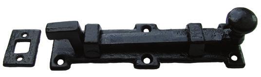 Used on either inward or outward opening doors due to the bolt being supplied with a receiver bridge and angled keep.