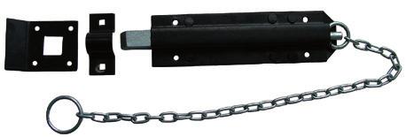 be used on the top of tall doors, with pull ring/chain to operate.