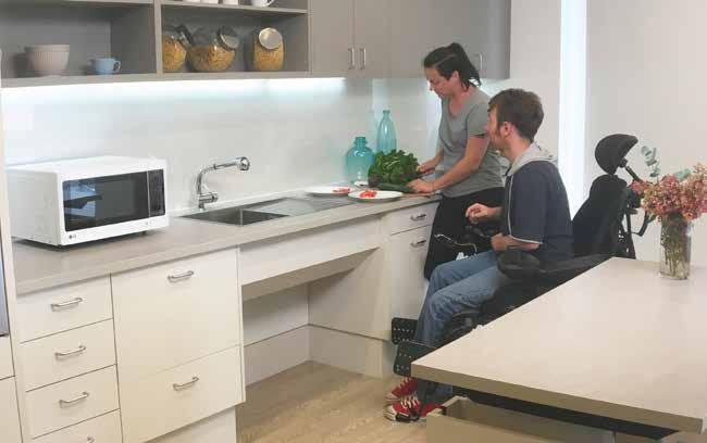 Kitchen corners 600 mm Benchtop corners will be less accessible for a person using a wheelchair.