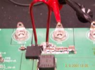 capacitors are placed too far from the MOSFETs.