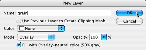 Create a new layer icon at the base of the Layers palette.