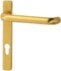 Hoppe - UPVC Door Furniture Backplate Fixing Centres : Spindle Lever Furniture Scrolled Lever 20 x 28mm 2 hole fix 92mm 8mm Polished Brass set The unsprung levers are fixed to the backplate and by