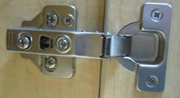 .. A) Screw A adjusts the door in direction A seen in the Adjustment Direction Guide B) Screw B adjusts the