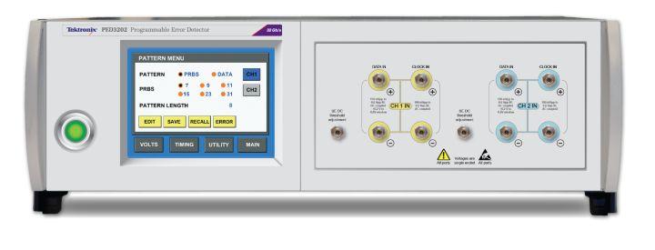 PatternPro Error Detector PED3200 and PED4000 Series Datasheet Applications 25 Gb/s testing for 100G Ethernet 32 Gb/s DPQPSK testing Semiconductor and component testing Design validation and
