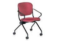 Guest Mulitpurpose 154 UPHOLSTERED BBA6 POLY BACK BBA5 FEATURES - Added comfort with patented flex mechanism Flex Back. - Seat flips up so chairs nest for ease of transport or compact storage.