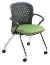 158 Guest Multipurpose WITH ARMS NO ARMS CODE HERE FEATURES - Reclining back provides comfortable relaxed support throughout the workday - ENERSORB seat foam for comfort and durability - Folding seat