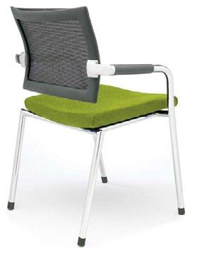 Virginia Correctional Enterprises Strata is the multipurpose side chair for the modern office.