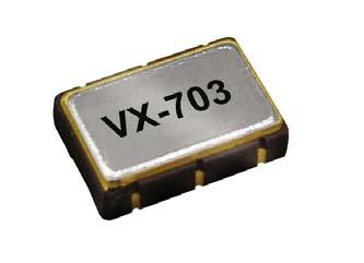 The X-703 uses fundamental crystals resulting in low jitter performance and a monolithic IC which improves reliability and reduces cost.