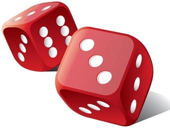 Each player selects their own die: Red, Blue or Green. The dice are rolled, the player that rolls the highest number wins. Question: 1. Question: 2.