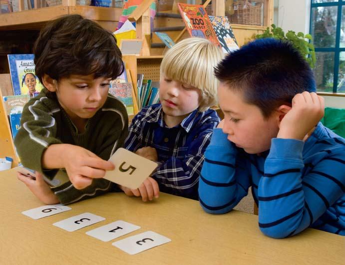 math games Playing Seven Up: Having students play together in small groups encourages communication while they learn about the numbers that add to 10. addition.