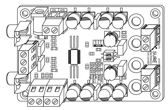 *8W @4Ω TPA33 CLASS-D AUDIO AMPLIFIER BOARD USER S GUIDE Chapter. Overview. Overview Welcome to use this *8W amplifier board from Sure Electronics.