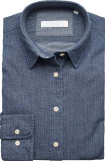 no: 1875* Regular fit shirt in real indigo denim twill with button down collar.