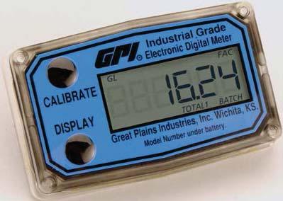 Local Display for Turbine Meter Electronic Choice LOCAL DISPLAY An excellent choice for most FLOMEC Meters. Commonly used features are preprogrammed in the Computer Display.