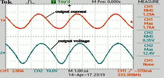 For triggering the MOSFET IRFP460, the 5 V gate pulse is boosted to 10 V using a MOSFET driver IR110.
