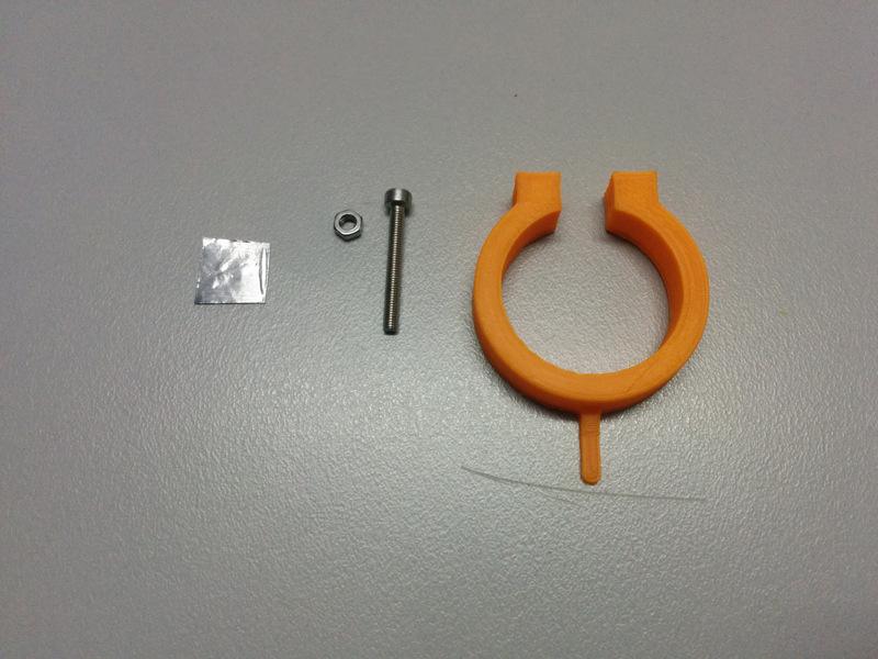 pockets of 3d printed part, then screw