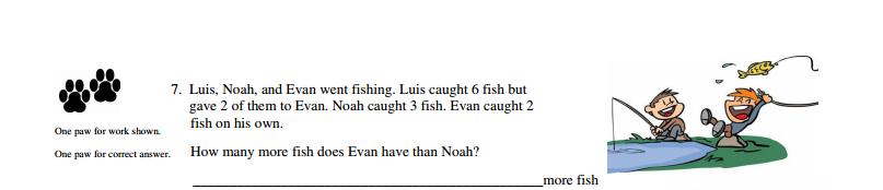 7. Krisha, Brenik, and Erick went fishing.