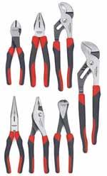 (1) 8" Long Nose Pliers (1) 8" Slip Joint Pliers (1) 12" Groove Joint Pliers with Straight Jaw (1) 8" Lineman Pliers (1) 8" End Cutting Nipper Pliers PRICE $121.62 PRICE $18.75 R200SET2 2 Pc.