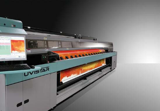 With throughput speeds of over 350 m 2 /hr (5 m model), Uvistar printers are fuelled by Fujifilm s own high performance Uvijet inks, producing high quality,