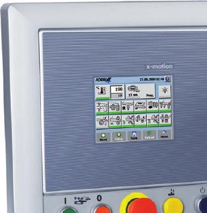 x-motion control system perfect 610/710 x-motion: Control panel