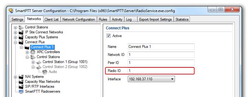 Connect Plus 60 range from 1.x.x.x to 223.x.x.x. We recommend to use the address 192.168.10.1 by default. In case of conflicts with other network interfaces select a different IP address.