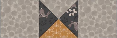 From fabric 4 cut: (8x) 2" x 12½" (mats) 5. From fabric 5 cut: 6.