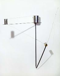 Untitled (Thirds)_ Hot-rolled steel, tin cans, and wire 68 1/4 x 58 1/4 x 26 3/4 inches 173.