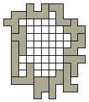 13. PENTOMINO FARM: Using the 12 Pentomino pieces provided, enclose as large an area as possible on the grid provided (next page).