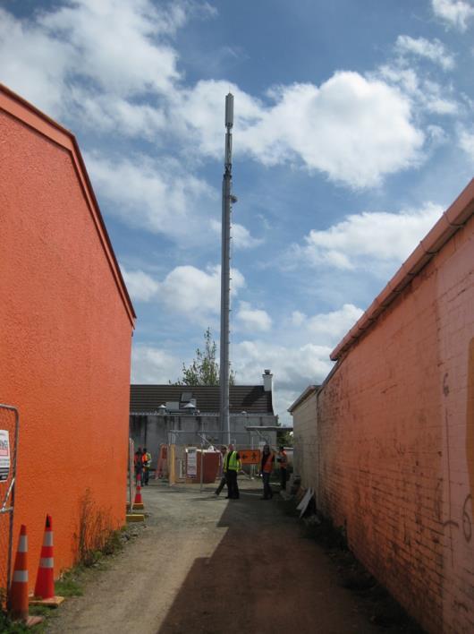 antennas are lawfully established (ie, authorised by a regulation, plan or consent under the RMA). Lightning rods may extend beyond the height of the antennas.