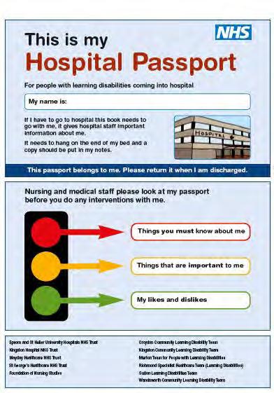 Your hospital visit (being an outpatient ) Ask for a Hospital Passport
