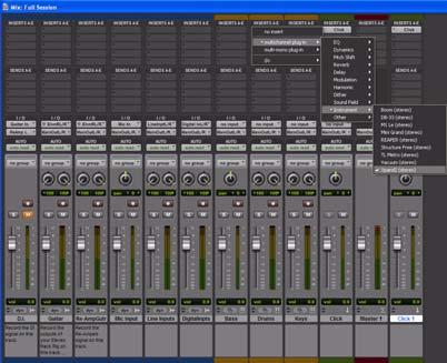 5 Click the Track Insert selector near the top of the Instrument track and choose Xpand! 2 from the Instrument sub-menu. Pro Tools inserts the plug-in on your track and opens its plug-in window.