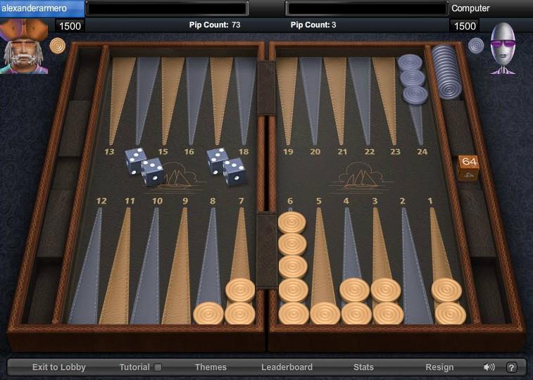 Current state of the art: Backgammon Current machine learning models rank