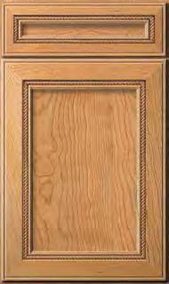 Center Panel solid wood Hickory, Rustic Alder Shown in